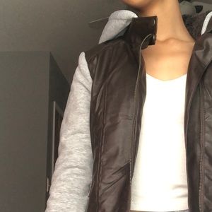 Faux leather jacket